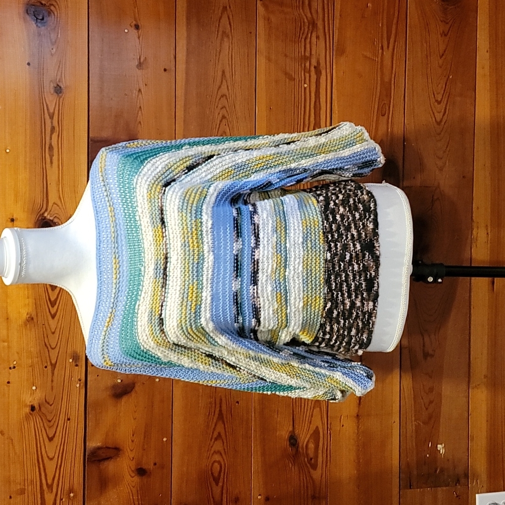 Anthropologie Rosie Neira Medium "Marbled Bands Sweater" - Picture 1 of 14